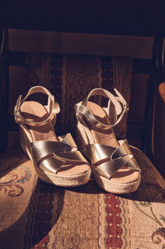 Picture of JEAN WEDGE SANDALS